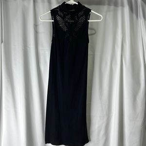 Black Bebe high neck dress. With tag